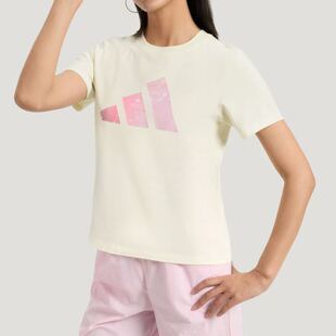 Adidas/阿迪达斯Sportswear运动休闲针织短袖T恤女款KS2867