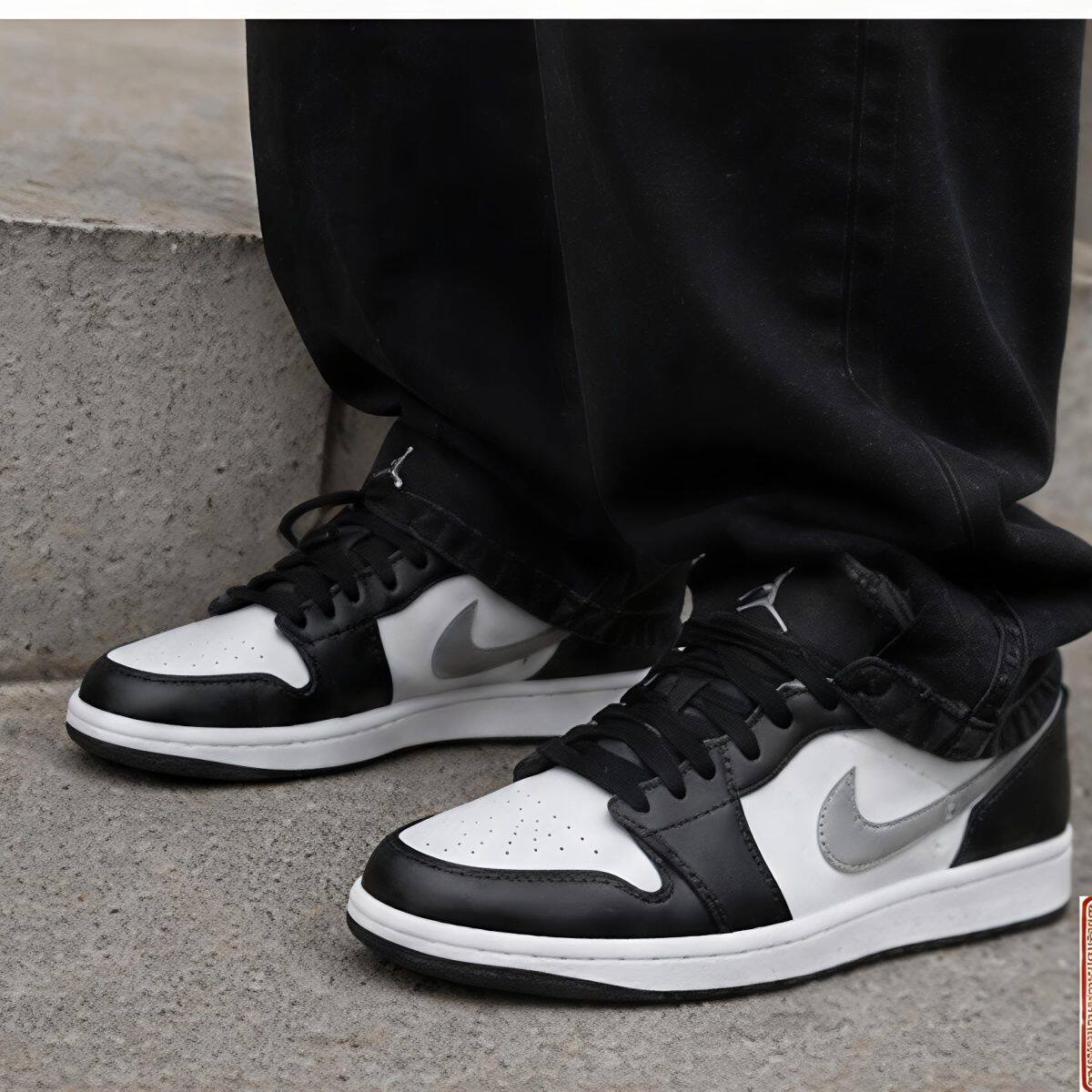 耐克/NIKE Jordan AJ1 LOW百搭舒适篮球鞋男款黑白灰 553558-040