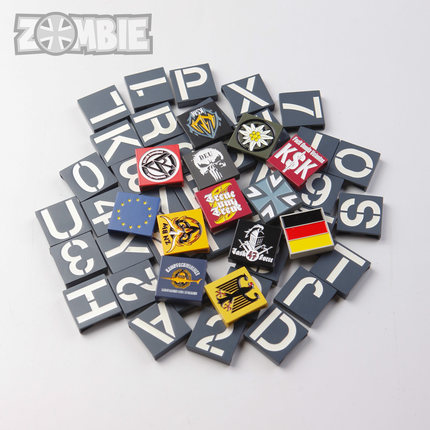 德国德军背包金属夹战术配饰MOLLE织带装饰表带挂件卡扣纪念徽章