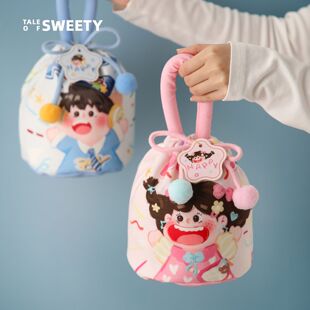 儿童礼品袋幼儿园宝宝回礼物伴手礼袋满月生日周岁手提小袋子布袋