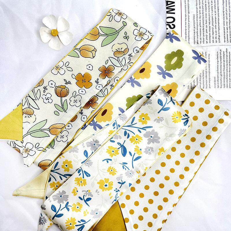 中秋元旦春节礼品盒装饰长条丝巾花瓣伴手印花飘带绑发黄色蝴蝶结,服饰配件/皮带/帽子/围巾,围巾/丝巾/披肩,淘宝优惠券,粉丝福利购,淘宝优惠卷