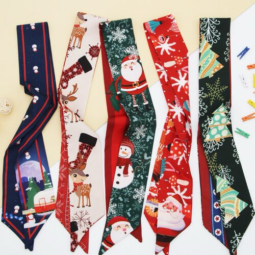 长条圣诞装饰丝巾发带礼物绑包