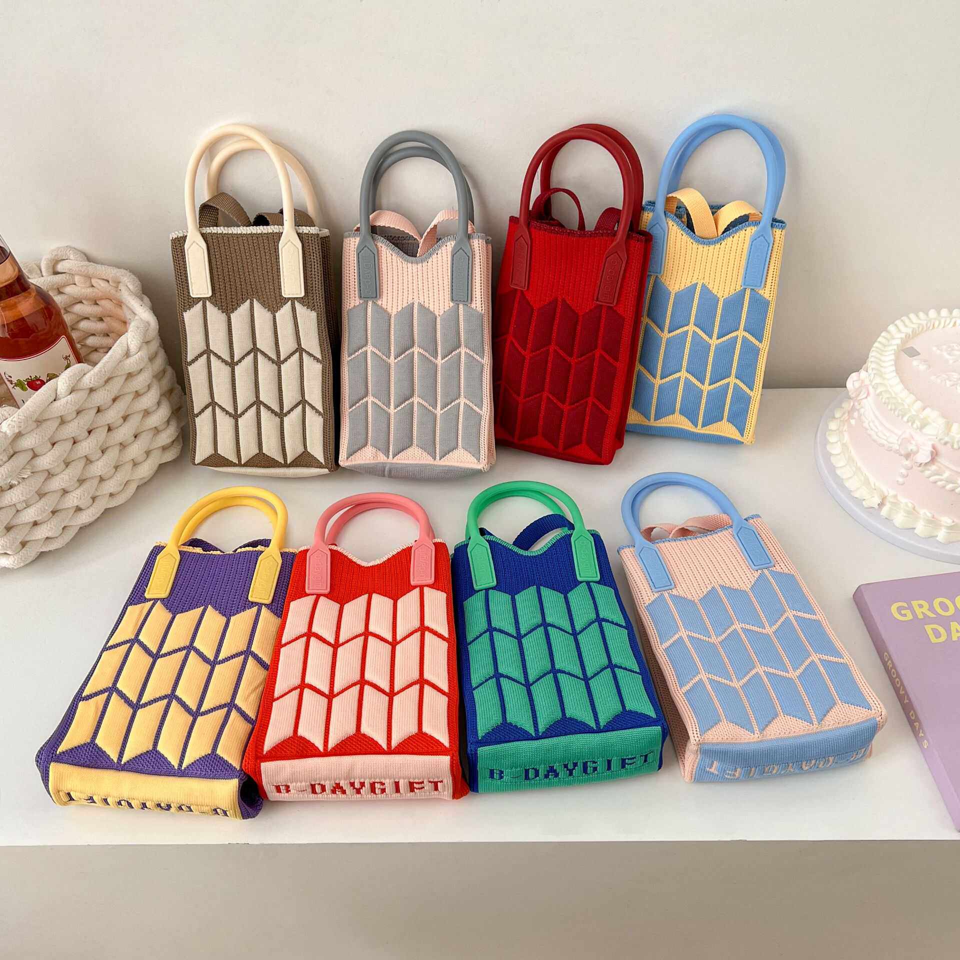 糖果色手机针织包大容量托特包学生单肩斜跨手提包送礼零钱小方包,箱包皮具/热销女包/男包,手机包,淘宝优惠券,粉丝福利购,淘宝优惠卷