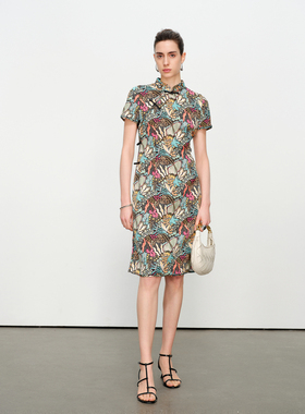 婉甸2025夏季新品异域华族旗袍连衣裙1242N83YT3