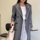 韩国长款 羊毛大衣922双排扣西装 领休闲新款 特价 洋气简约女装 大衣