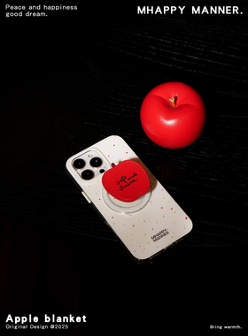 MhappyManner原创彩色波点磁吸手机壳 适用于苹果16promax iphone16pro 15 14pro全包软边苹果磁吸支架手机套