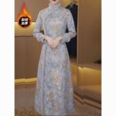 加绒加厚气质优雅保暖国风奥黛长款 苏州正品 2025日常冬款 显瘦旗袍