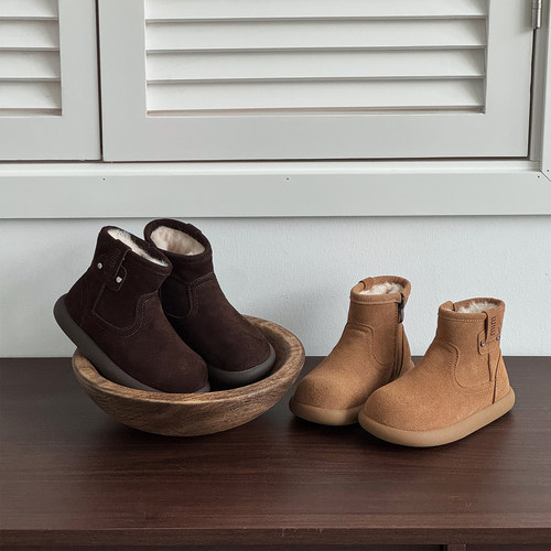 儿童大棉靴子2025冬季新款马丁靴