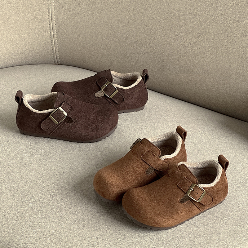 儿童棉鞋2025新款女童勃肯鞋子潮