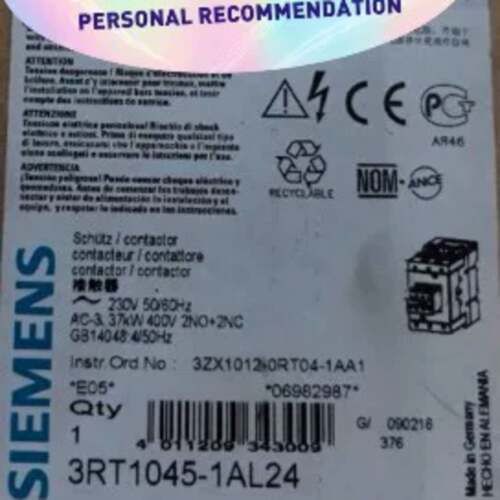 可维修低压接触器3RT1045-1AL24 正品货，全议价