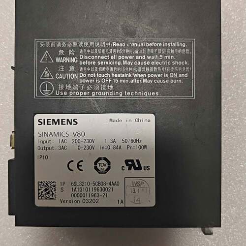 可维修西门子V80伺服驱动器，IP 6SL3210-5CB08-议价