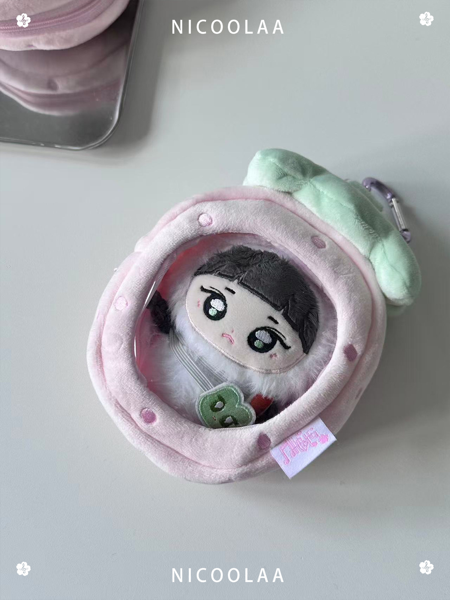 thumbnail for NICOOLAA new product original strawberry baby bag cotton doll pain bag azone second generation S M knee sitting pendant