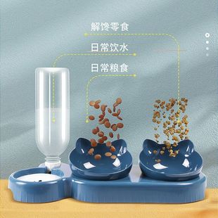 包邮 宠物用品猫碗狗碗防打翻猫咪狗狗自动蓄水饮水器喂食器新疆