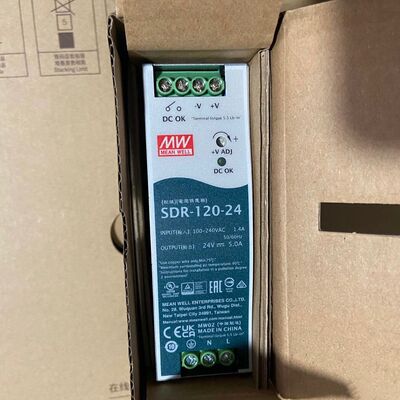 SDR-240台湾明纬24V导轨开关电源75/120/480/960W直流12/48V带PFC