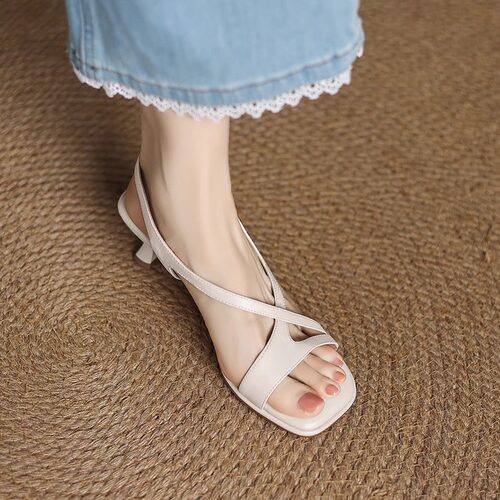 法式绝美软羊皮小凉鞋