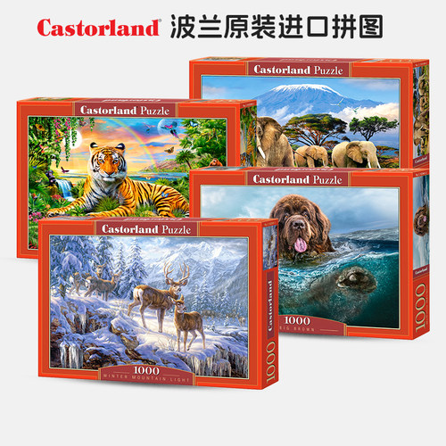 波兰进口豹子动物拼图
