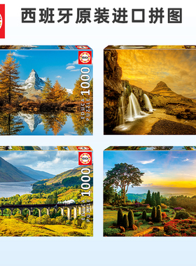 现货EDUCA西班牙 进口拼图 17968晨光中的花园1000片2000片3000片