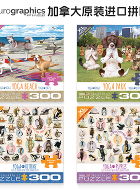 现货 Eurographics 加拿大进口拼图成人益智拼图瑜伽狗300片