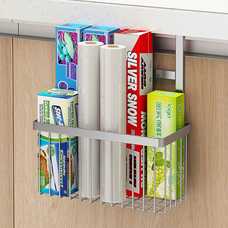 304不锈钢1层挂钩式柜门置物架