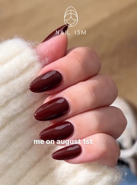 【NAILISM 纯色系列】枫叶红圣诞节秋冬美甲穿戴甲氛围欧美高级