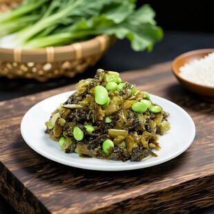 毛豆雪菜咸菜凉菜早餐小菜宁波特产下酒菜大全开袋即食酱腌凉拌菜