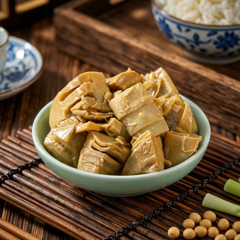 宁波特产即食红烧笋块245g开罐即食下饭菜油焖笋罐装春笋