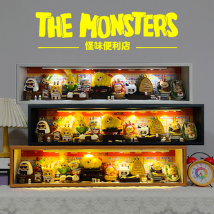 适用泡泡玛特LABUBU怪味便利店系列展示柜盲盒收纳盒手办场景相框