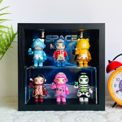 MEGA SPACEMOLLY100%周年系列4-2A-3泡泡玛特盲盒展示盒收纳相框