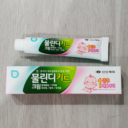 韩国 MULLINDI涂抹膏身体乳膏修复15g 夏天婴幼儿镇静 现货