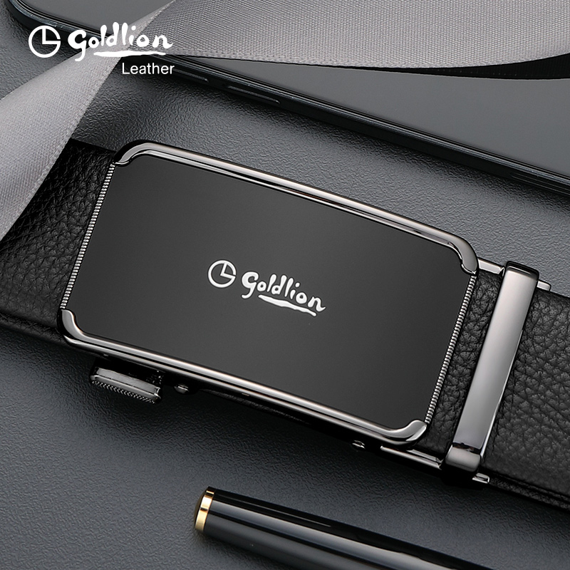 金利来品牌新款皮带男款头层真皮商务休闲牛皮裤带青年自动扣腰带