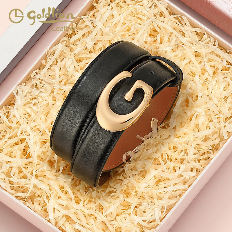 金利来皮带女士真皮新款时尚百搭牛皮裤带简约休闲女士腰带