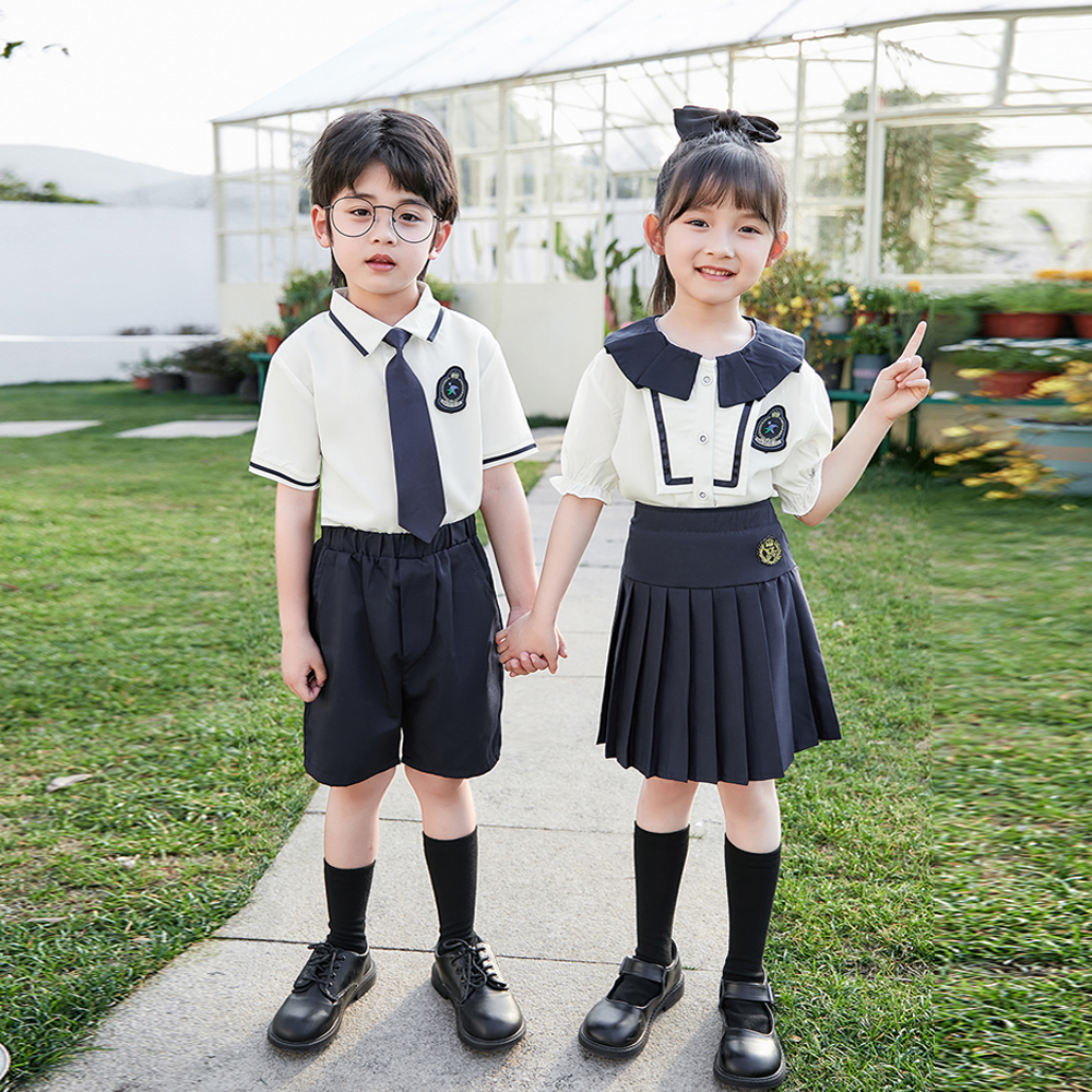 幼儿园园服英伦风班服小学生校服六一儿童合唱表演服毕业照服装夏