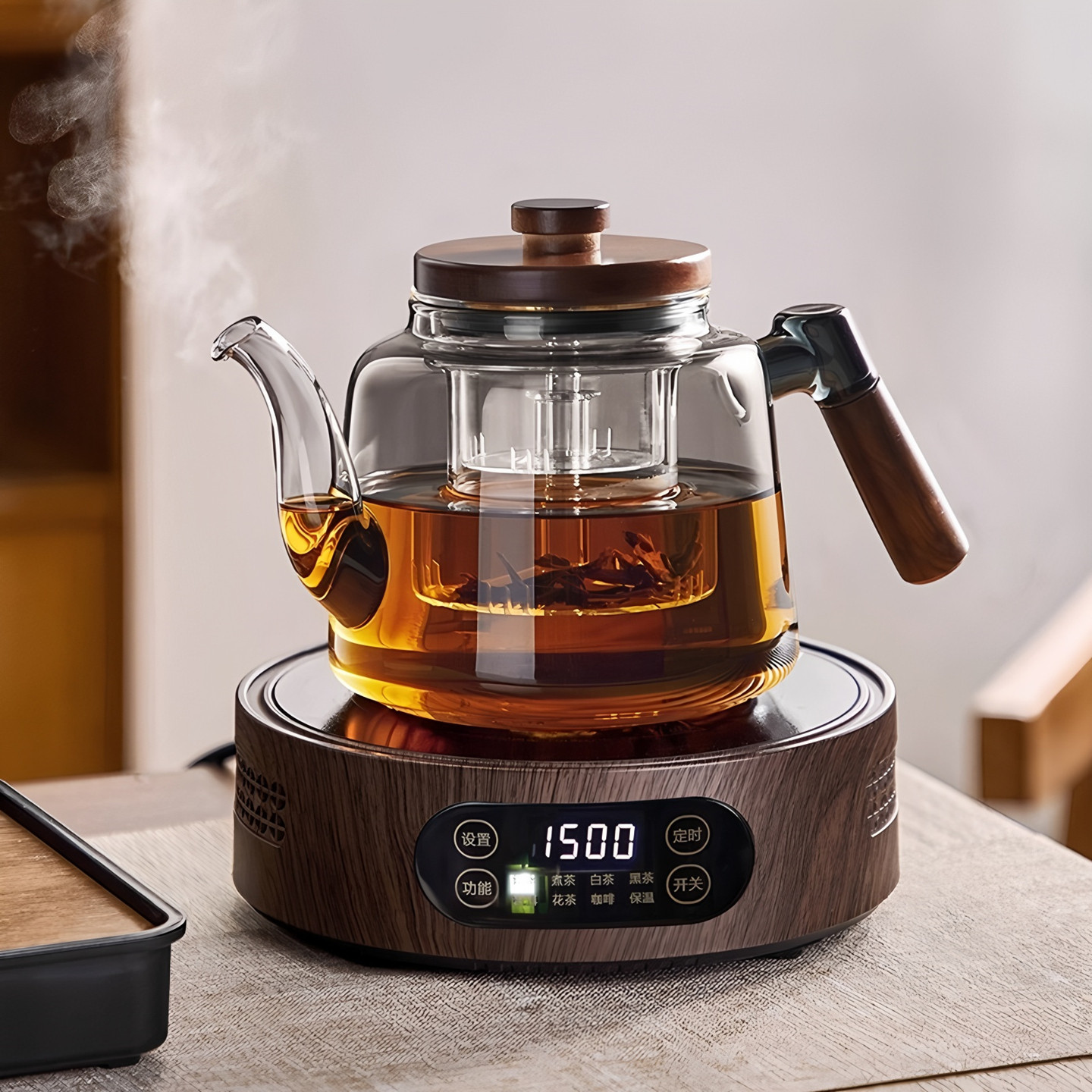 玻璃煮茶壶2025新款加厚大容量烧水泡茶壶煮茶器电陶炉养生壶套装