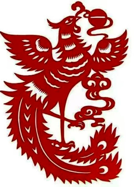A4A3手工红色成品剪纸画窗花凤凰中国风蔚县学生交作业家用装饰