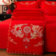高档纯棉婚庆蚕丝被100桑蚕丝全棉龙凤刺绣喜被褥结婚被子冬被芯