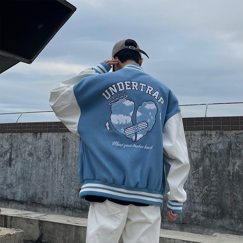 DJAY 美式高街vibe褶皱多口袋工装风宽松微喇休闲裤