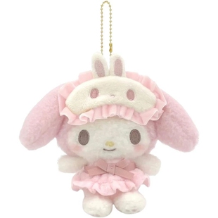 日本小挂饰三丽鸥正版眼罩美乐蒂公仔玩偶娃娃毛绒书包挂件