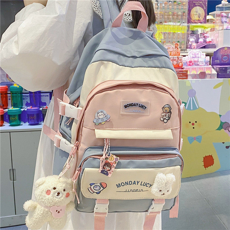 香港书包女小学生初中生双肩包女