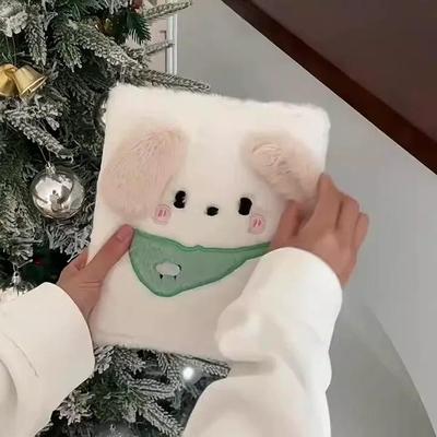 原创围兜小狗毛绒卡册四宫格