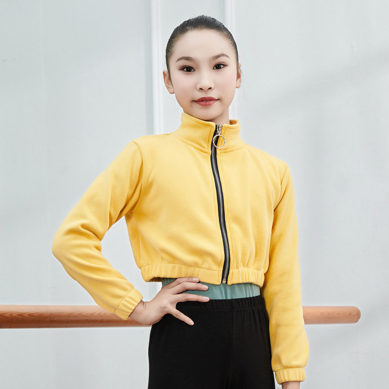 韩版儿童舞蹈长袖加绒披肩外套