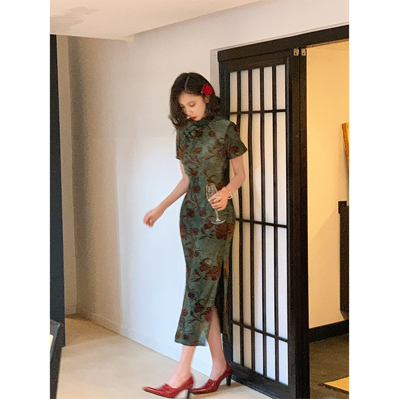 旗袍2026年新款改良女春夏季年轻款气质少女复古老上海民国风长款