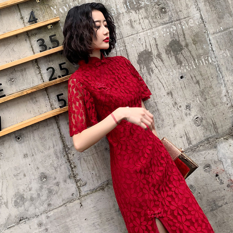 结婚敬酒服新娘2026改良红色旗袍显瘦中国风少女短款婚礼修身春季
