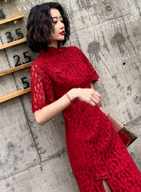 结婚敬酒服新娘2026改良红色旗袍显瘦中国风少女短款婚礼修身春季
