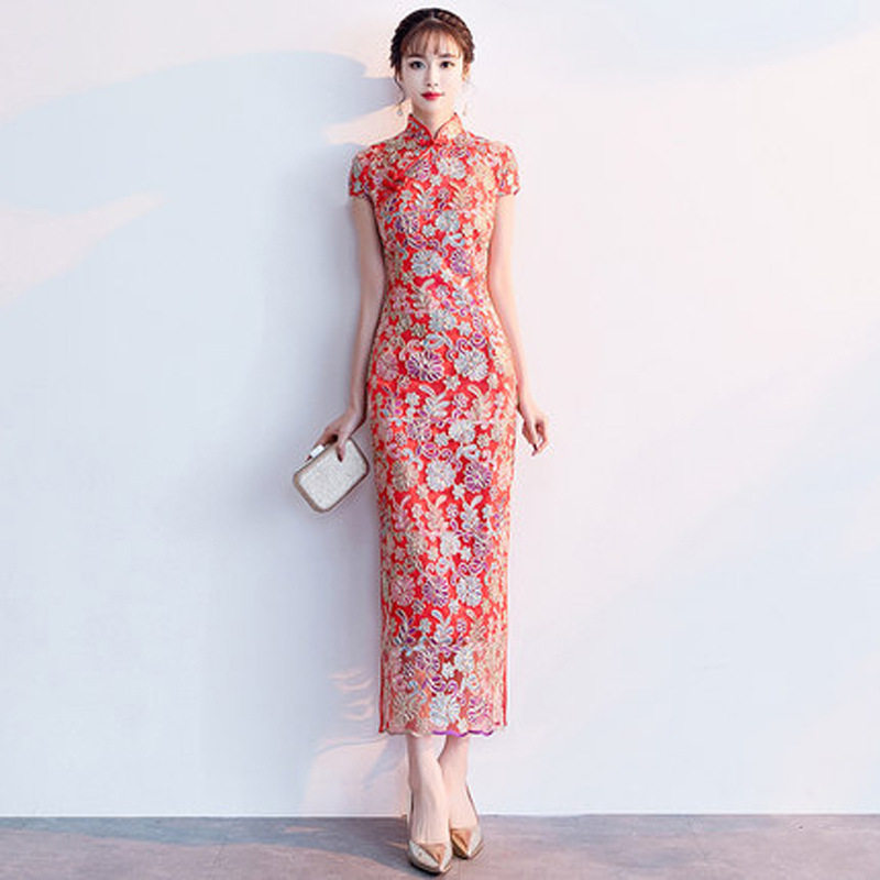 复古风立领婚礼敬酒服夏季新款