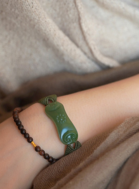 缘物碧玉手牌编织手牌设计款