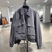 新款 2026春装 口袋休闲上衣宽松夹克外套7380621802 obasov男装