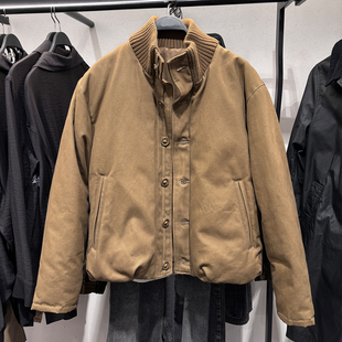 za obasov男装25冬新款图案立领棉服毛衣领棉夹克外套1437349505