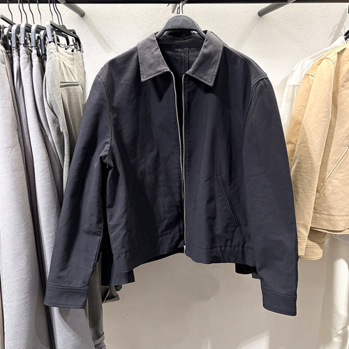 za obasov男装2025秋装新款翻领口袋休闲夹克外套上衣3046360800