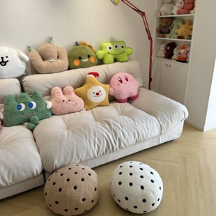 多巴胺憨乎乎抱枕客厅摆件卡通玩偶沙发毛绒背靠垫房间装饰娃娃