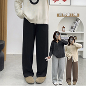 胖mm宽松洋气百搭显瘦直筒休闲裤 女秋冬25新款 休闲卫裤 宛宛大码